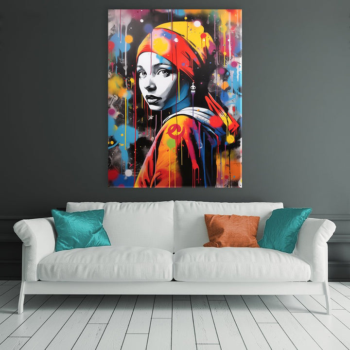 Girl with Pearl Earing - Banksystyle by Frank Daske - Affengeile Bilder