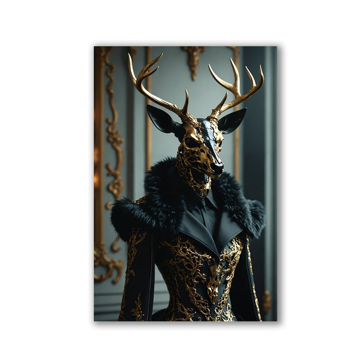 Noble Antlers Woman by Adrian Vieriu - Affengeile Bilder