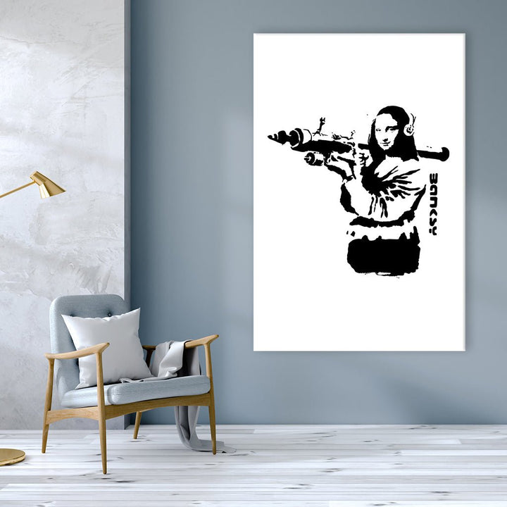 Bazooka Girl by Banksy - Affengeile Bilder