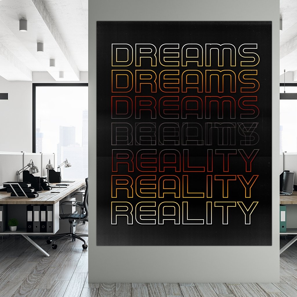 "Dream Reality Red Print" - Affengeile Bilder