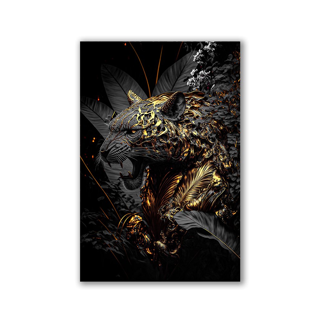 Golden black tiger beast by Adrian Vieriu - Affengeile Bilder