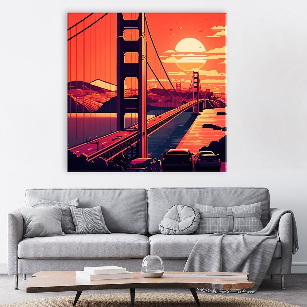 San Francisco Sunset by Nils Rieper - Affengeile Bilder