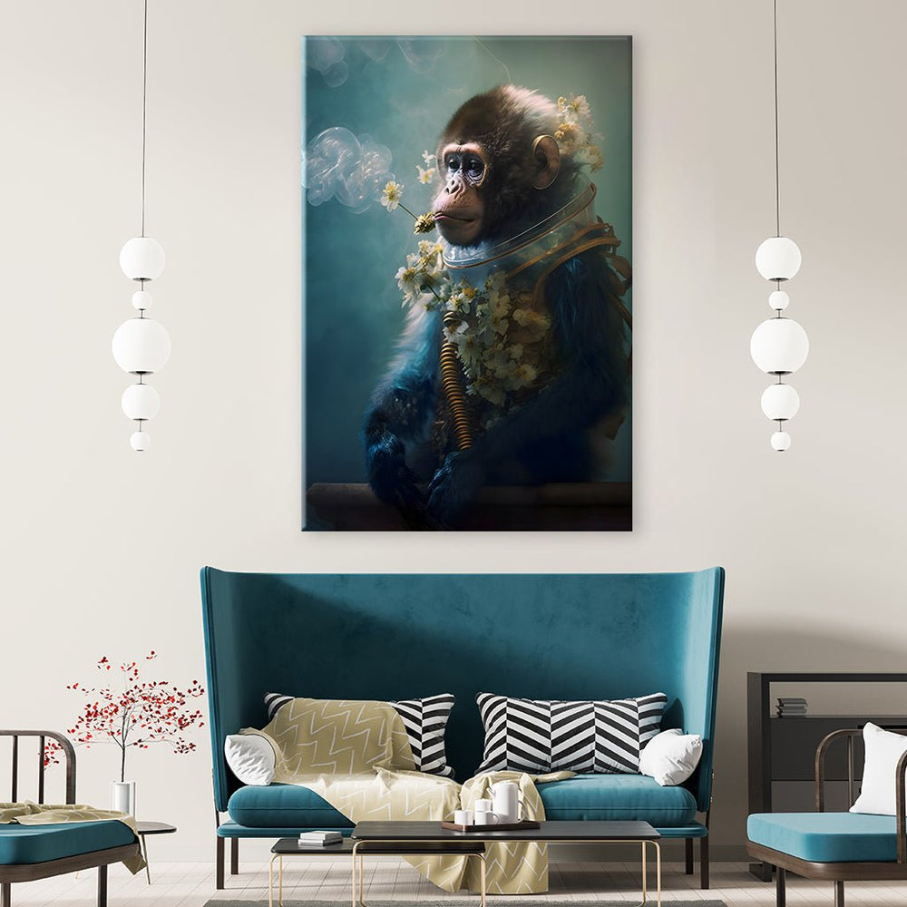 Space Flower Monkey by Juliano de Araujo - Affengeile Bilder