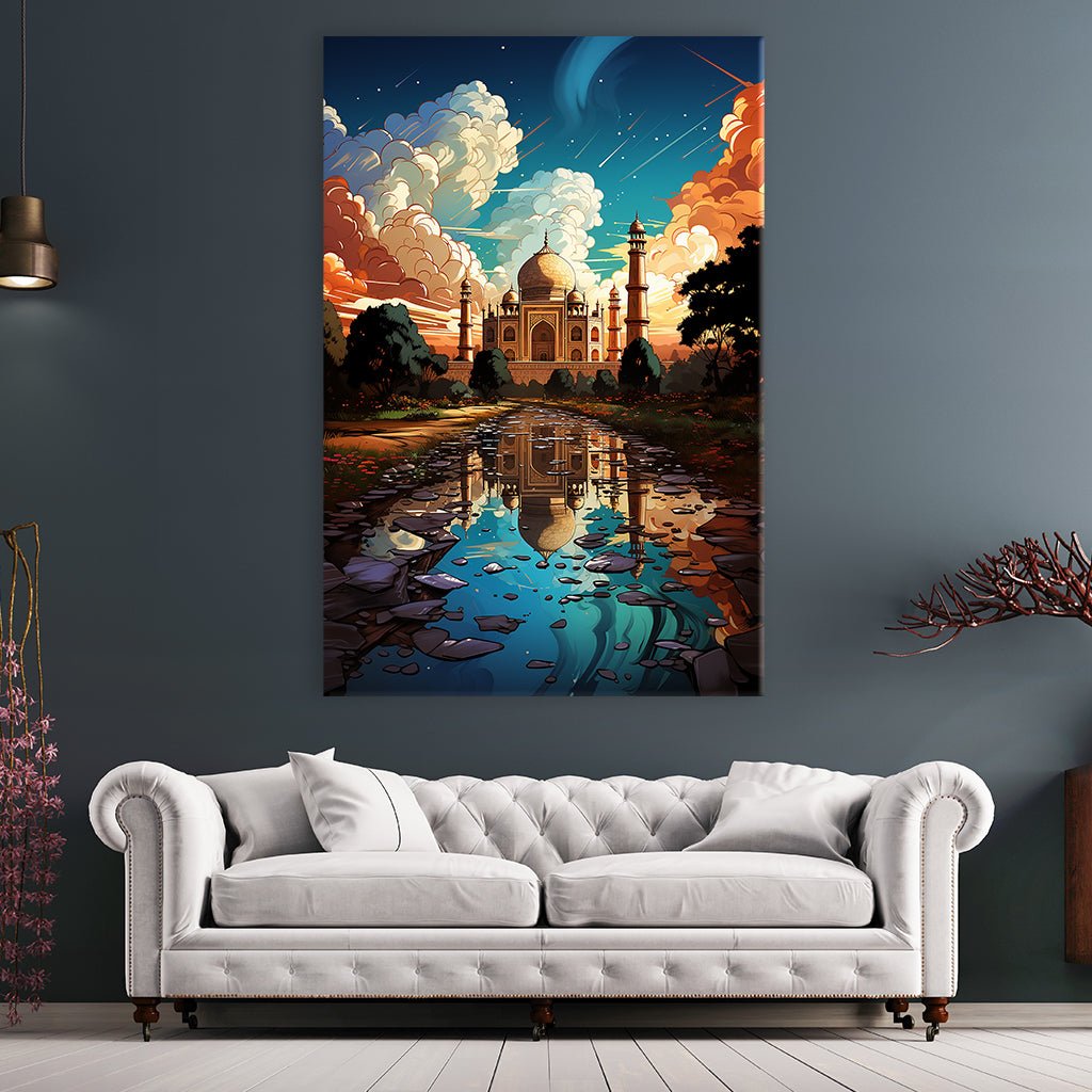 Taj Mahal Pop Art by Catill - Affengeile Bilder