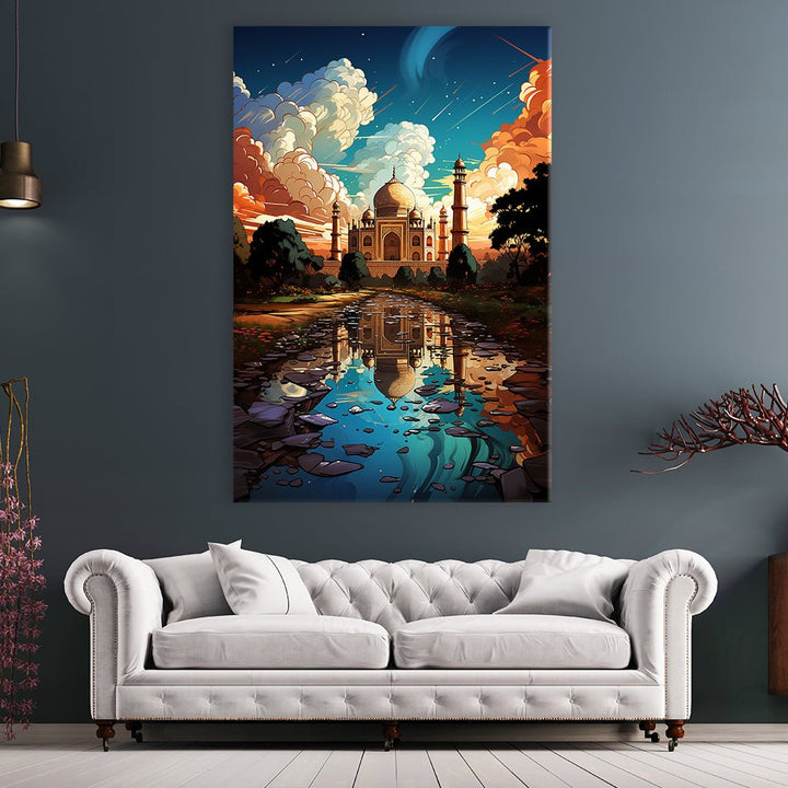 Taj Mahal Pop Art by Catill - Affengeile Bilder