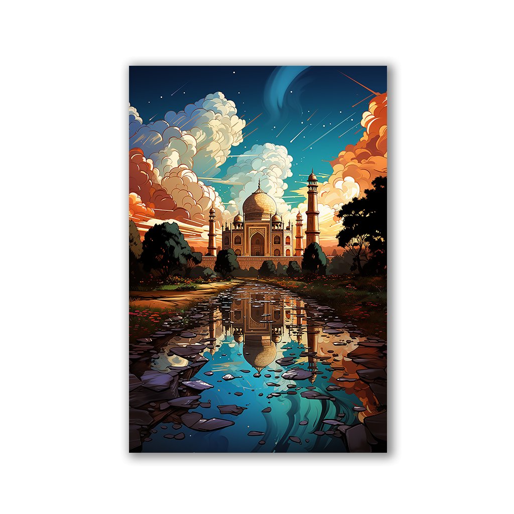 Taj Mahal Pop Art by Catill - Affengeile Bilder