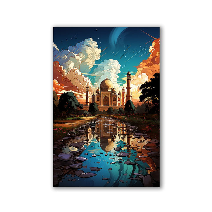 Taj Mahal Pop Art by Catill - Affengeile Bilder