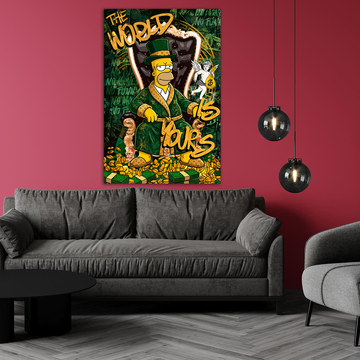 World Is Yours Homer by Adrian Vieriu - Affengeile Bilder