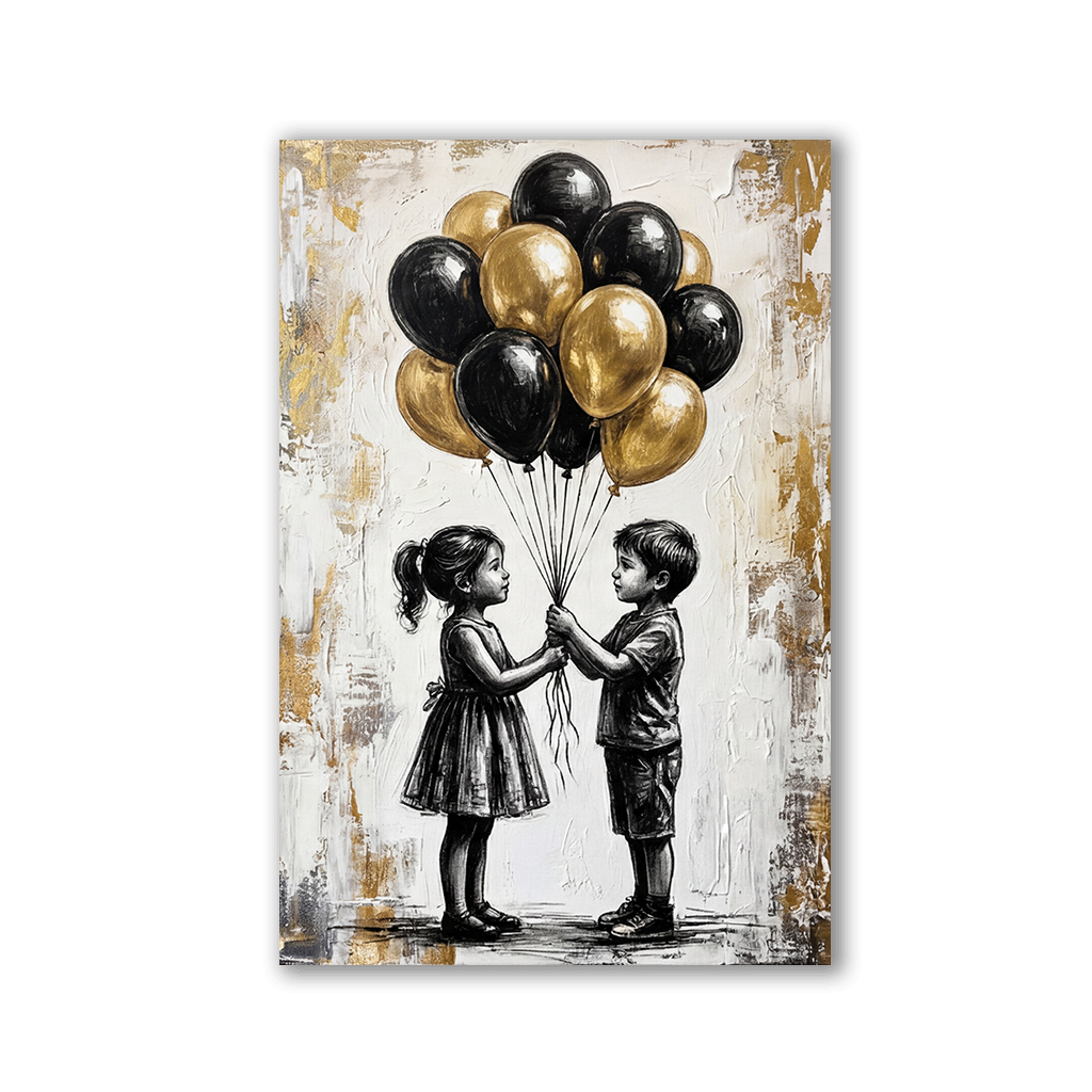 Black and Gold Balloons by Adrian Vieriu - Affengeile Bilder