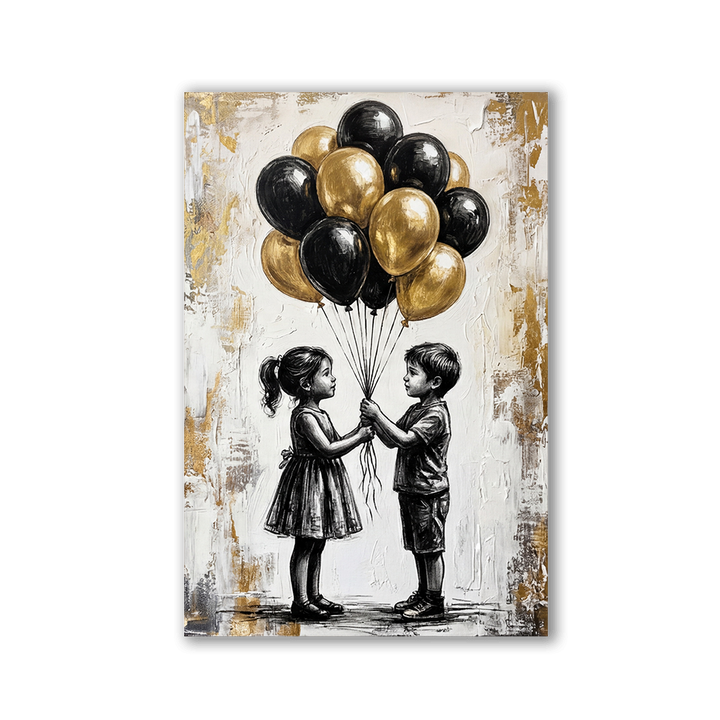 Black and Gold Balloons by Adrian Vieriu - Affengeile Bilder