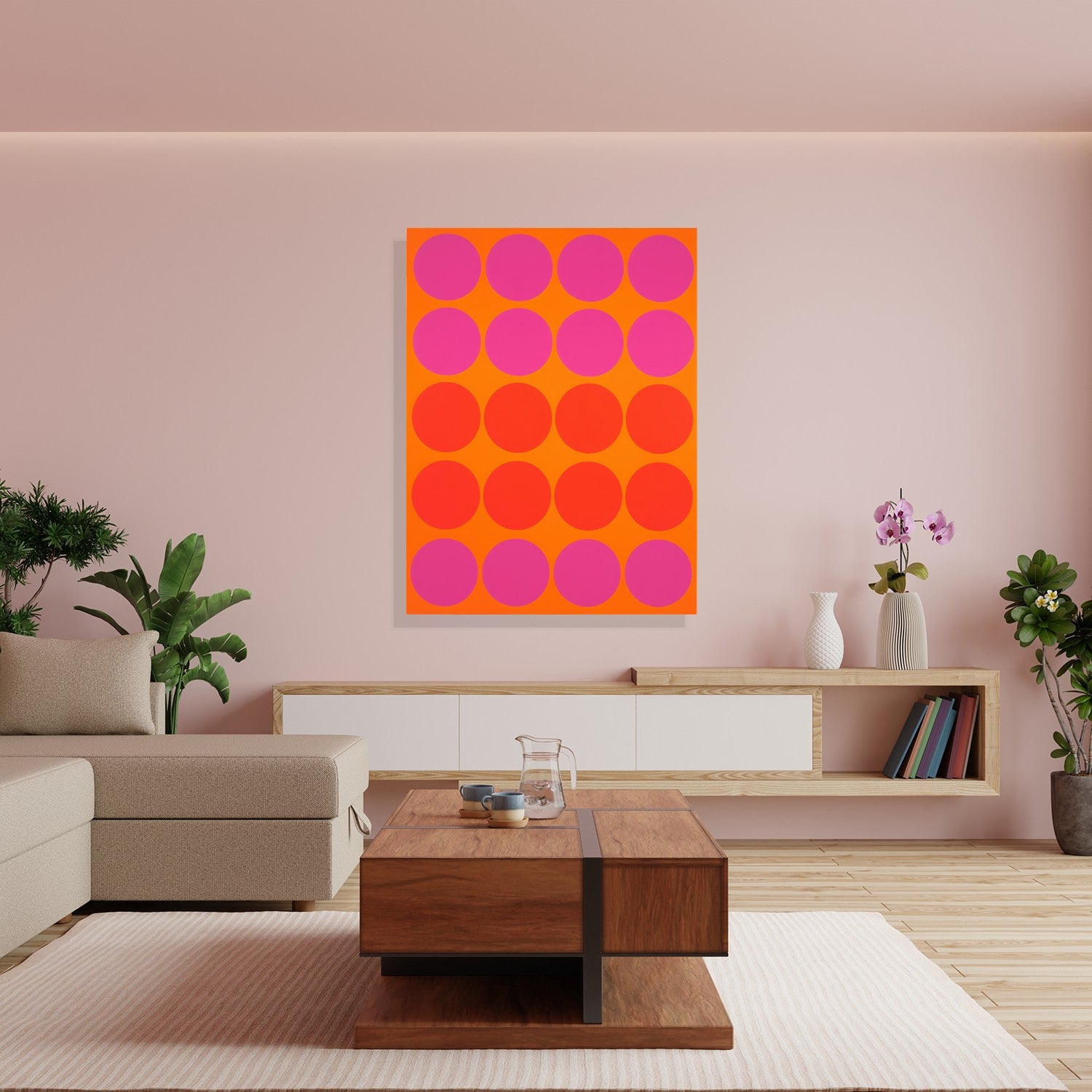 Retro Sunset Dots by Frank Daske - Affengeile Bilder