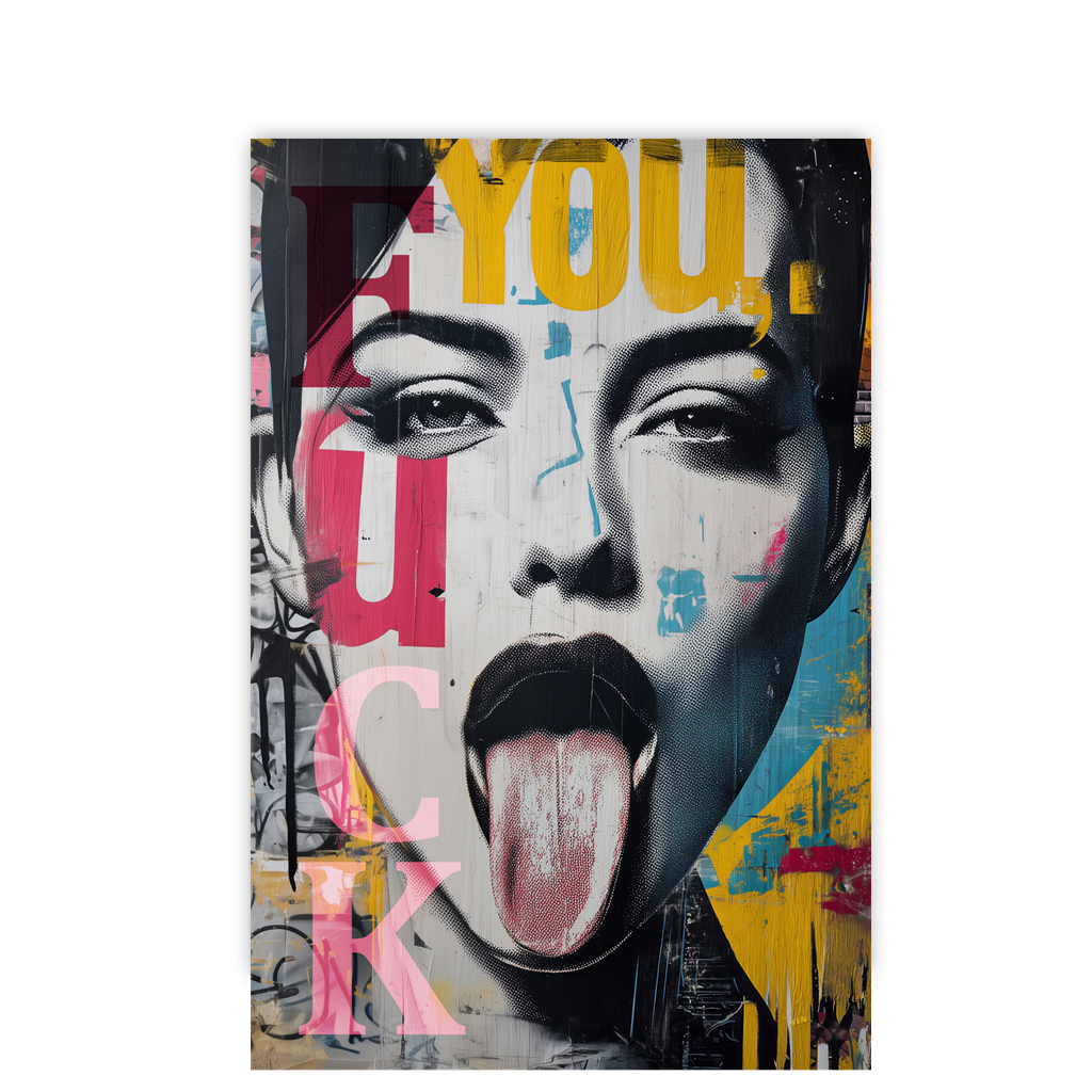 Rebel Pop Art Tongue by Frank Daske - Affengeile Bilder