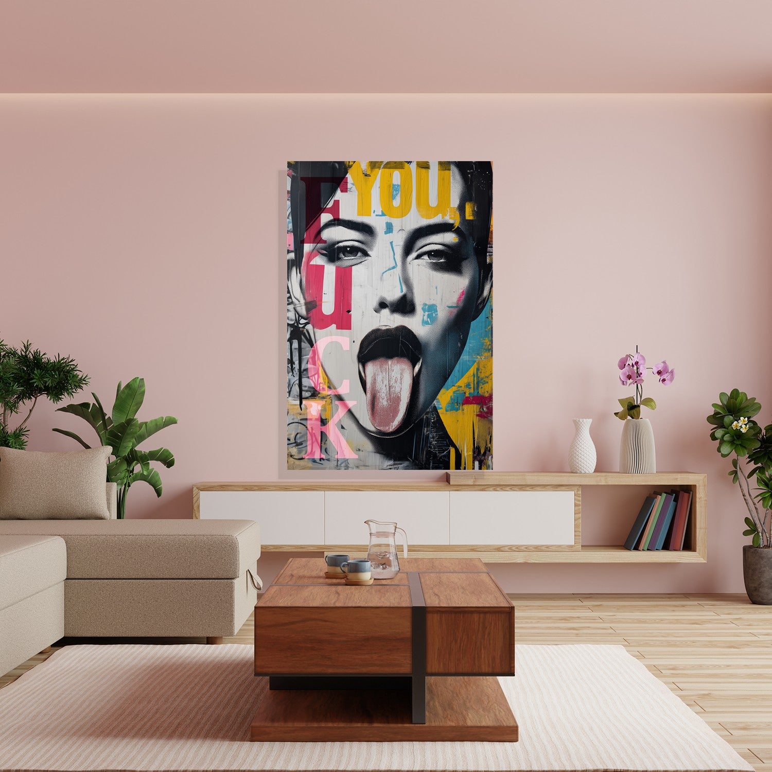 Rebel Pop Art Tongue by Frank Daske - Affengeile Bilder