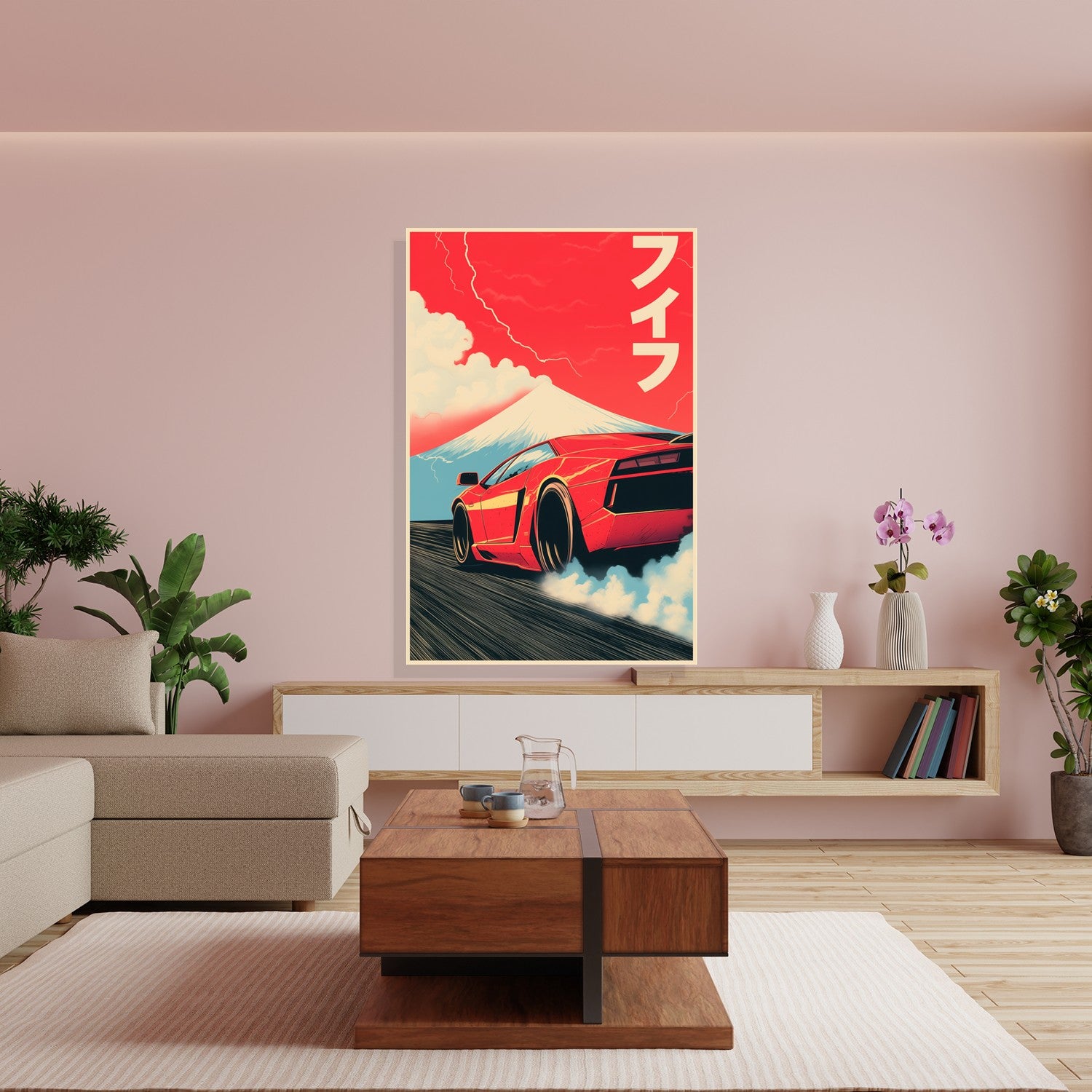 Red Drift Mount Fuji by Frank Daske - Affengeile Bilder
