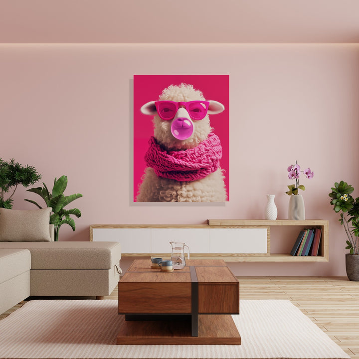 Bubblegum Woolly Sheep by Frank Daske - Affengeile Bilder