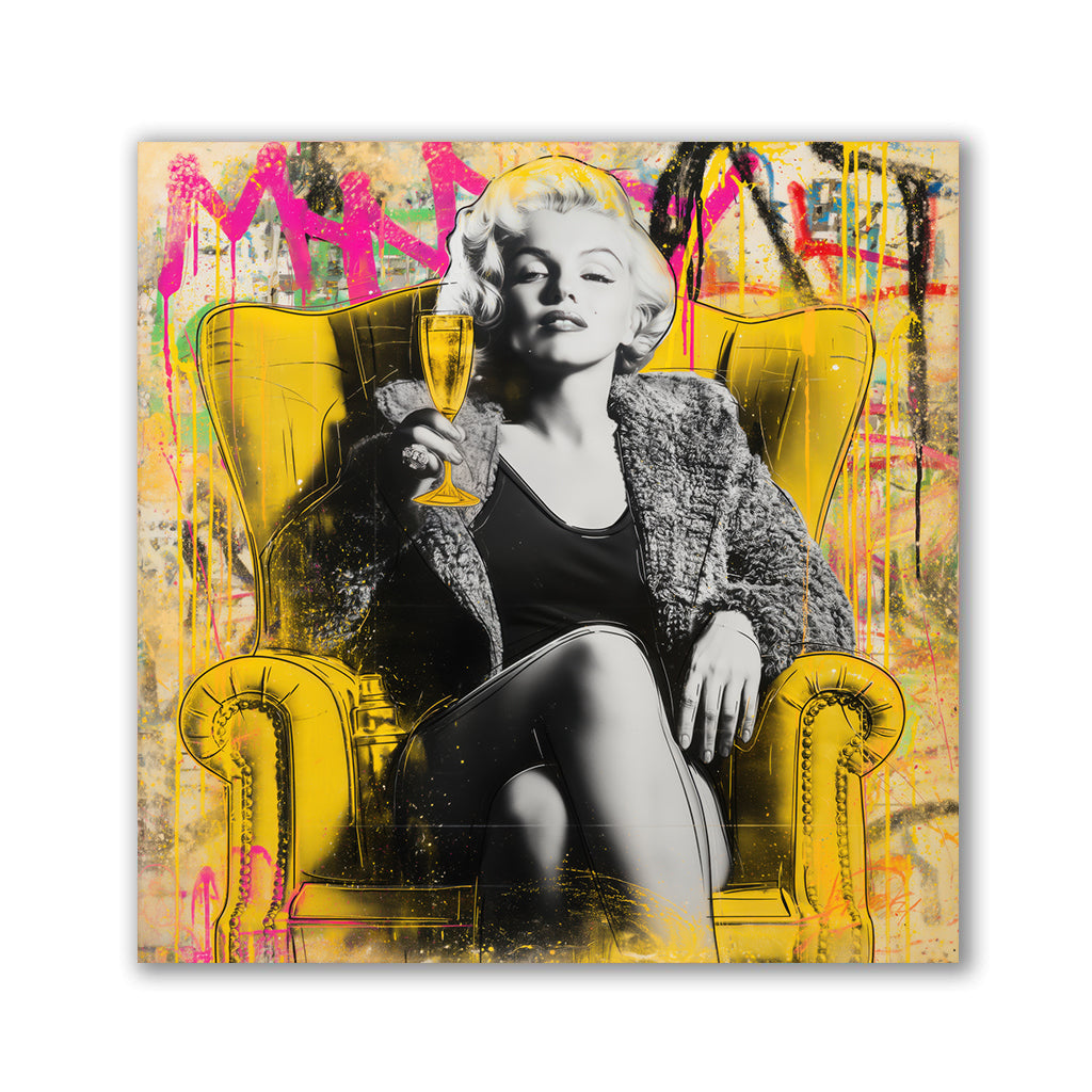 Marilyn Monroe - Pop Art Portrait by Frank Daske