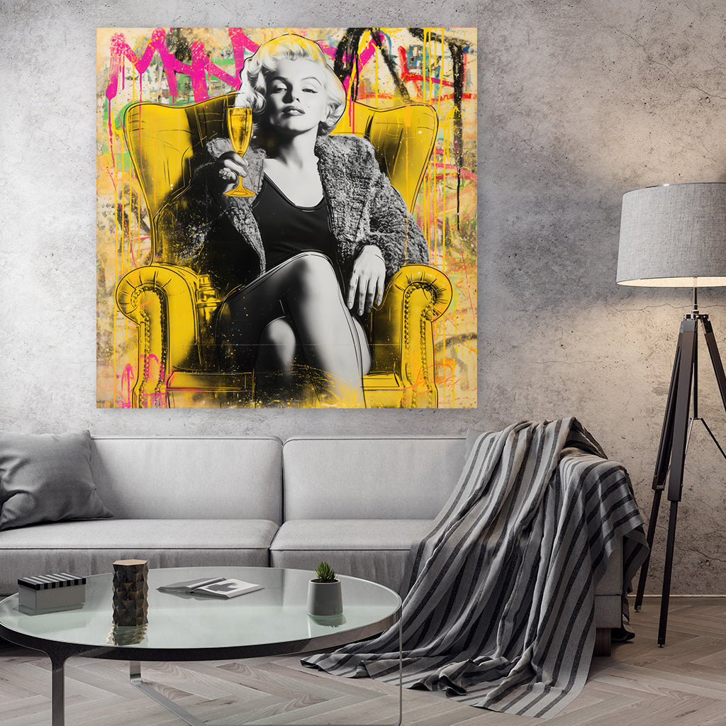Marilyn Monroe - Pop Art Portrait by Frank Daske