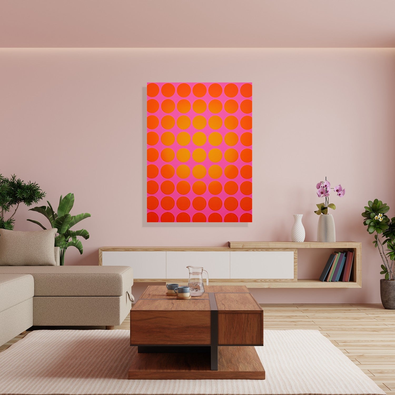 Pink & Orange Polka Dots by Frank Daske - Affengeile Bilder