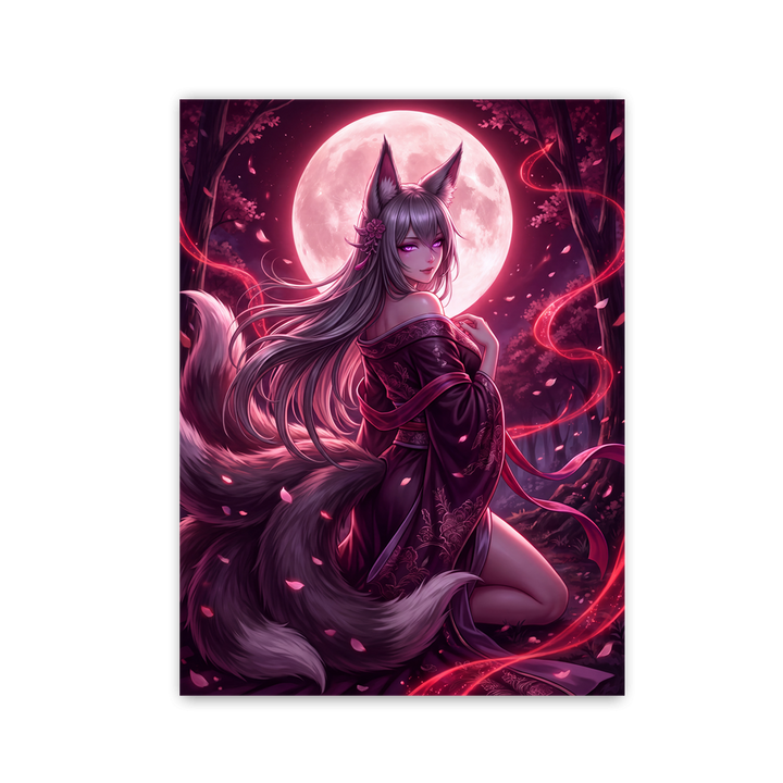 Blood Moon Kitsune by Zenzdesign - Affengeile Bilder