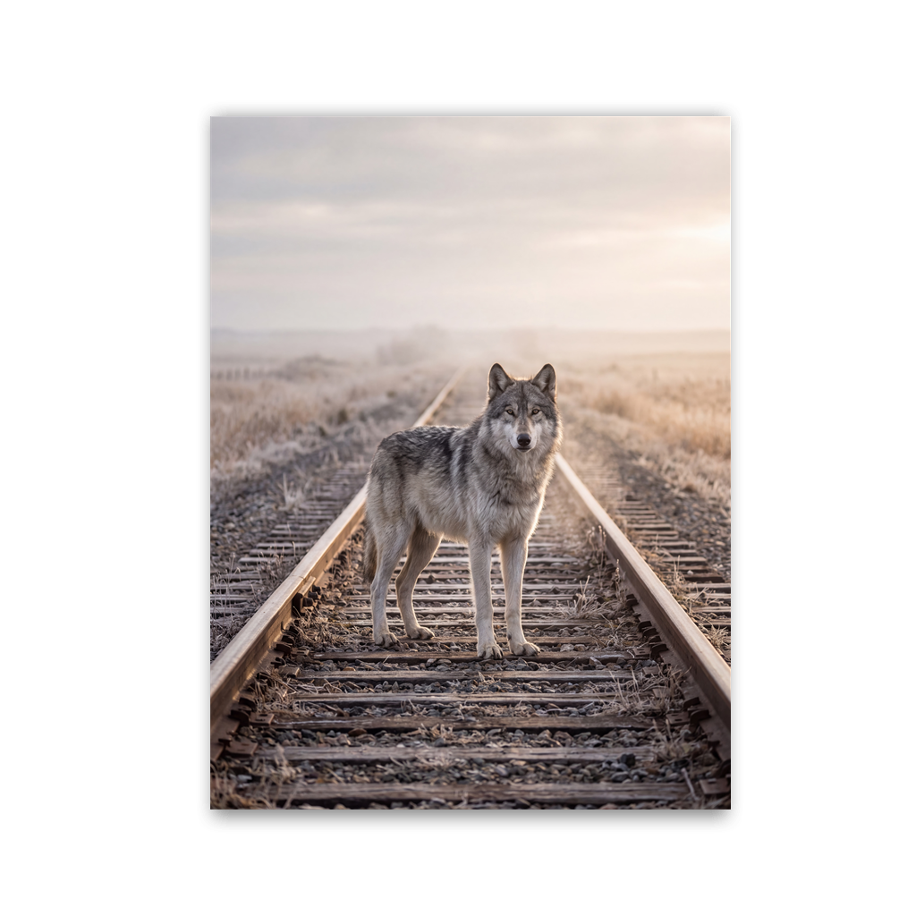 Lone Track Wolf by Zenzdesign - Affengeile Bilder