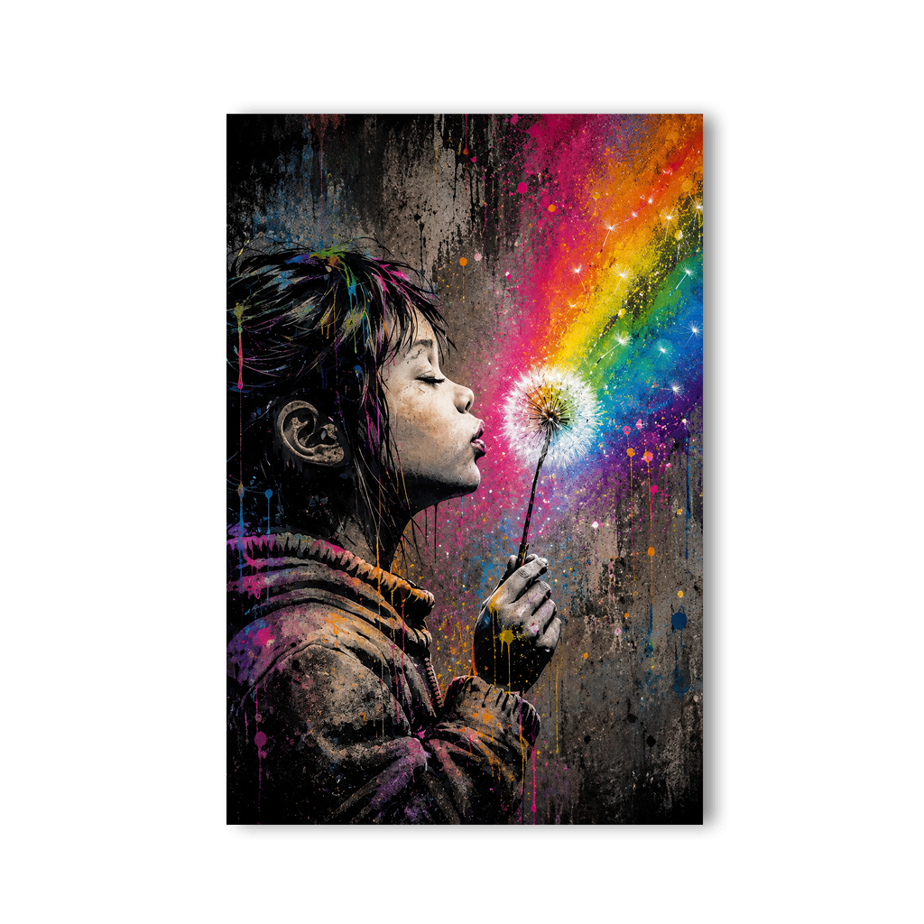 Blow your Dreams V2 x Stencil Streetart by Mark Matthews - Affengeile Bilder