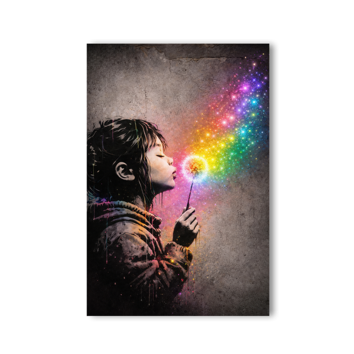 Blow your Dreams x Stencil Streetart by Mark Matthews - Affengeile Bilder