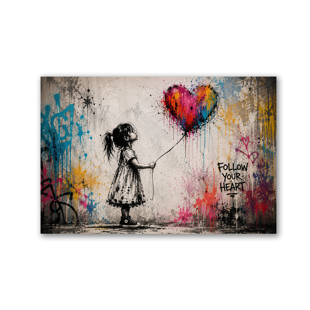 Follow Your Heart x Streetart by Mark Matthews - Affengeile Bilder