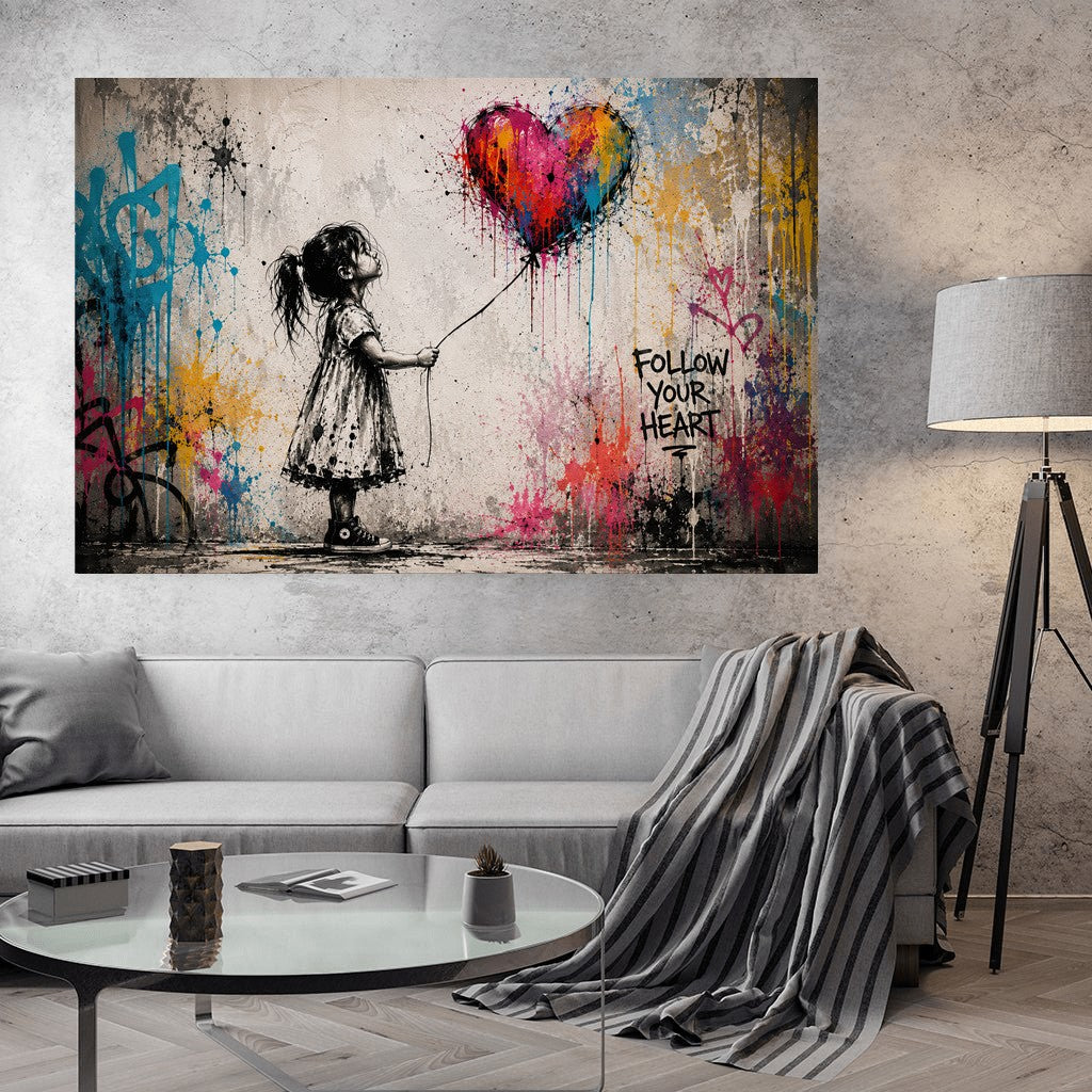 Follow Your Heart x Streetart by Mark Matthews - Affengeile Bilder