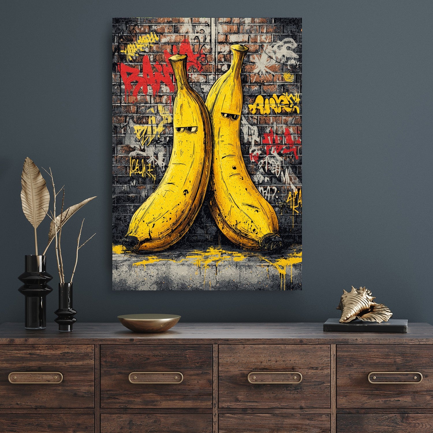 Grumpy Banana x Streetart by Mark Matthews - Affengeile Bilder