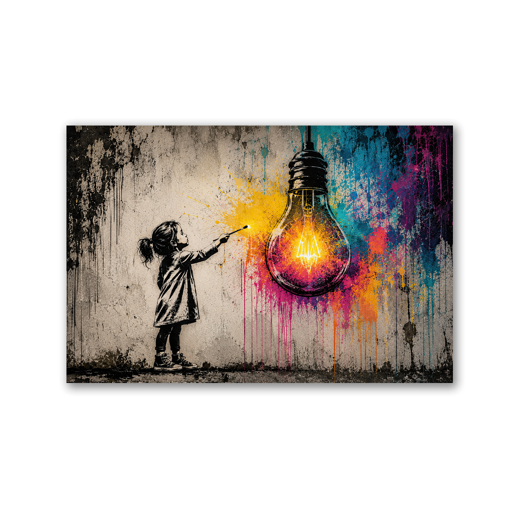 Light up your Dreams x Streetart by Mark Matthews - Affengeile Bilder