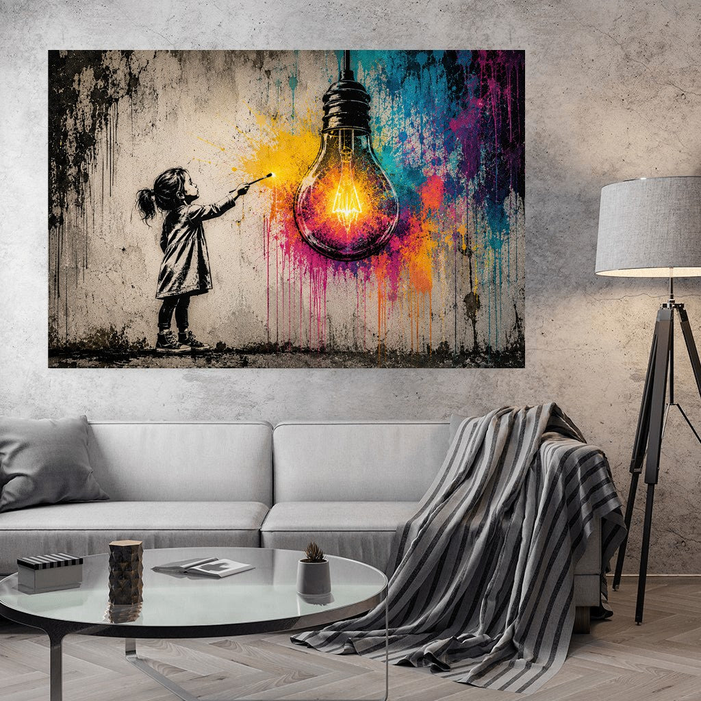 Light up your Dreams x Streetart by Mark Matthews - Affengeile Bilder