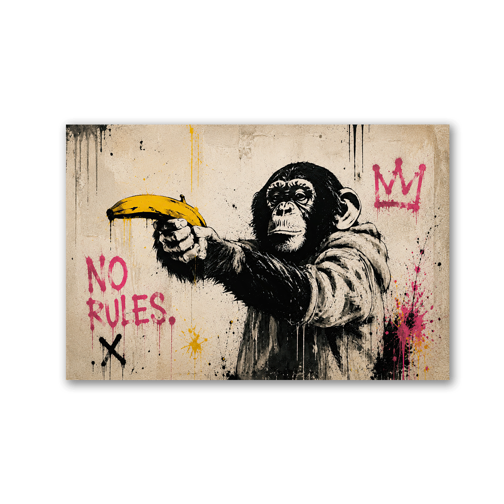 No Rules Monkey x Streetart by Mark Matthews - Affengeile Bilder