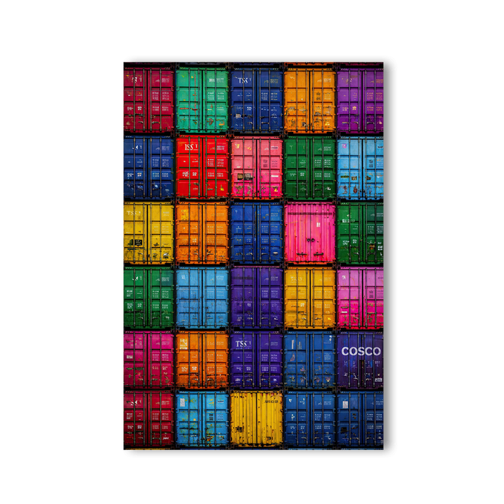 Rainbow Container Stacks by Mark Matthews - Affengeile Bilder