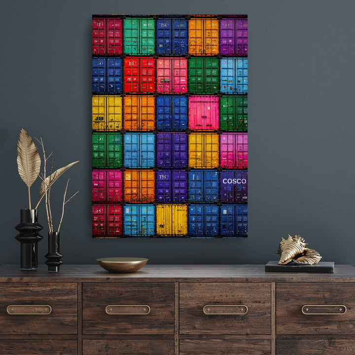 Rainbow Container Stacks by Mark Matthews - Affengeile Bilder