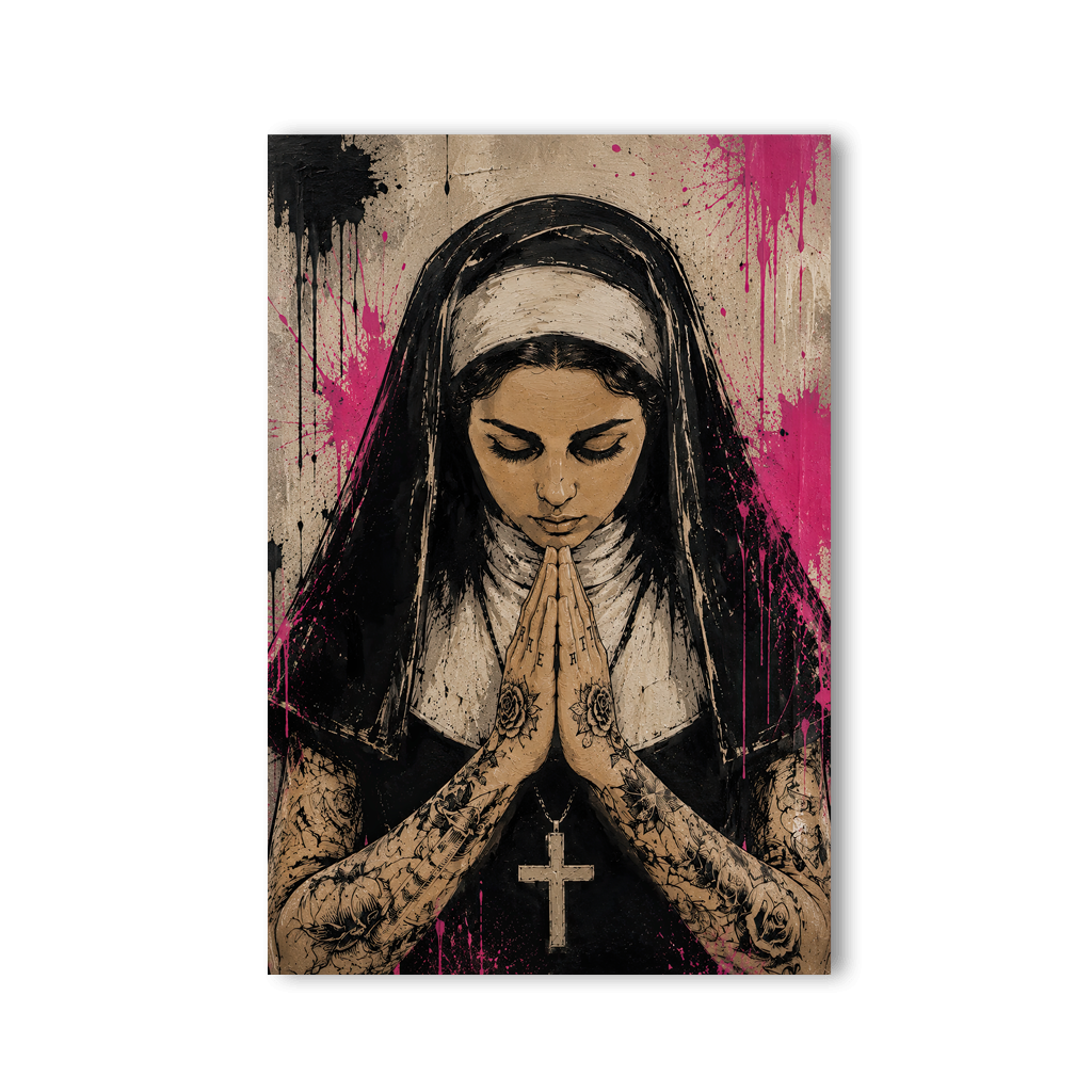 Tattoo Nun x Streetart Grafitti by Mark Matthews - Affengeile Bilder
