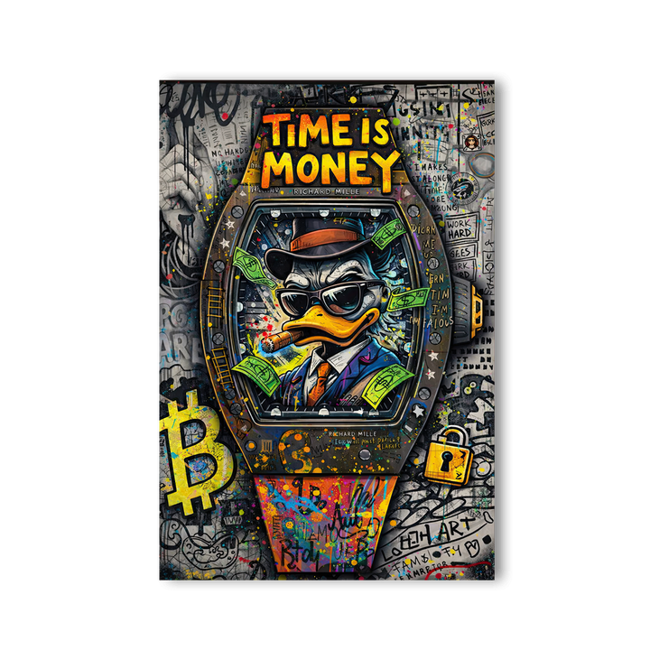 Time is Money x Streetart by Mark Matthews - Affengeile Bilder