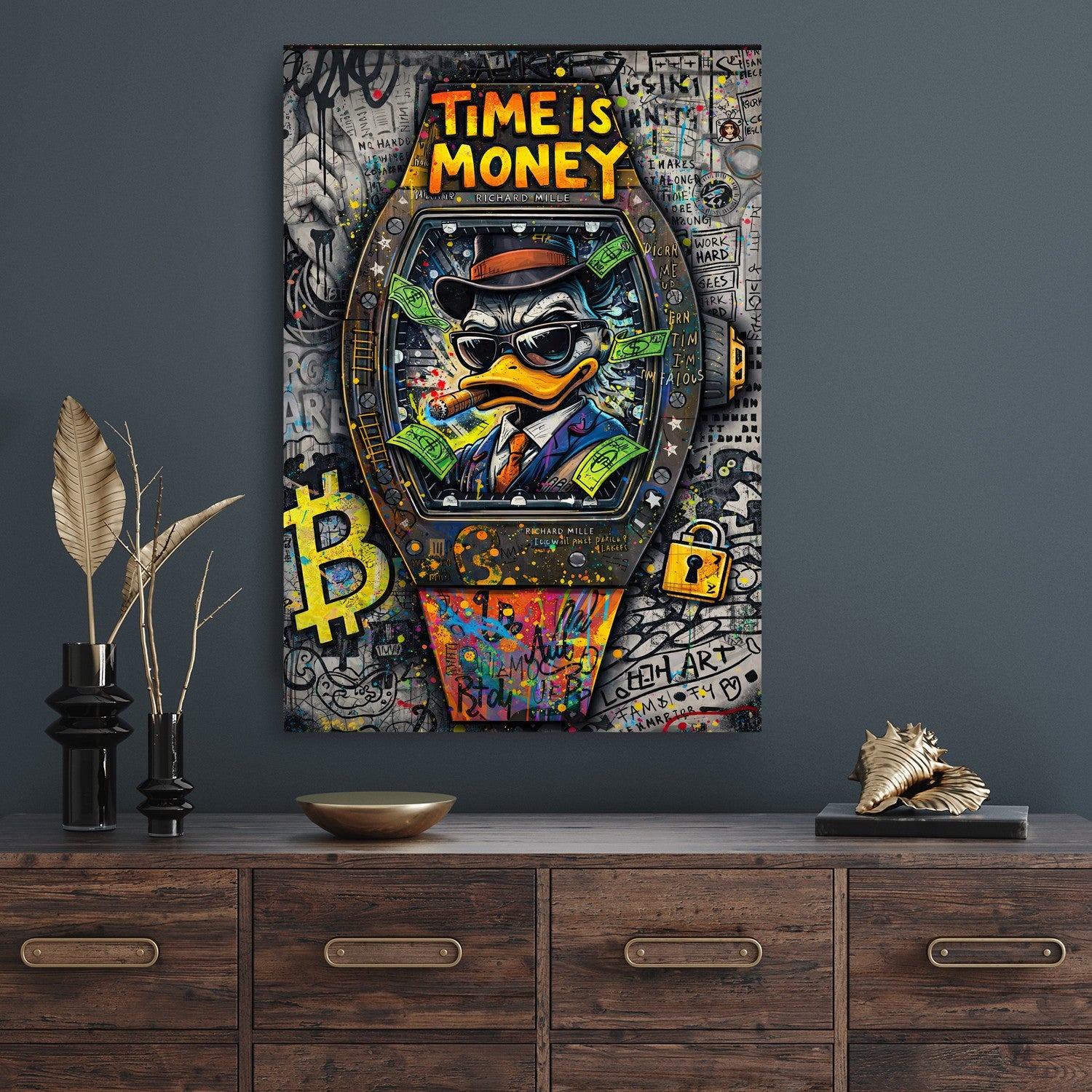 Time is Money x Streetart by Mark Matthews - Affengeile Bilder