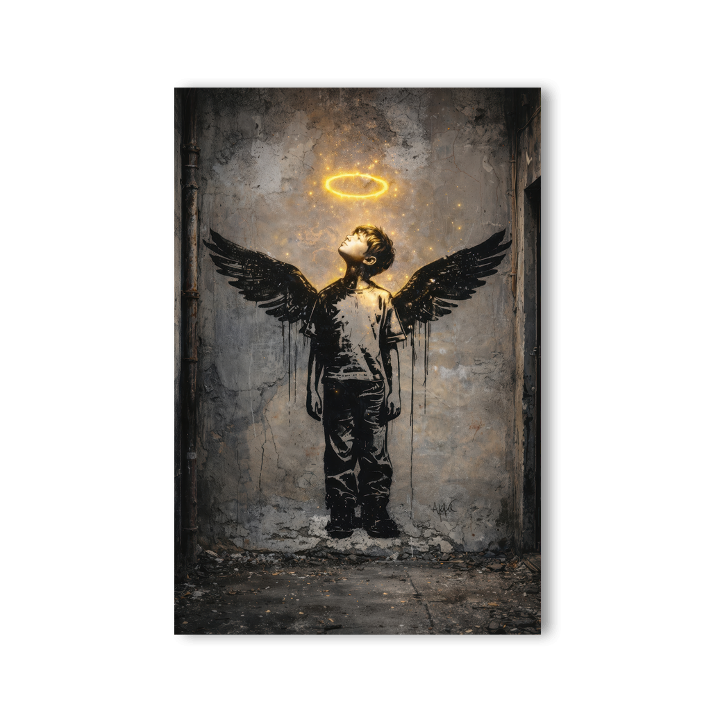 Urban Angel x Stencil Streetart by Mark Matthews - Affengeile Bilder
