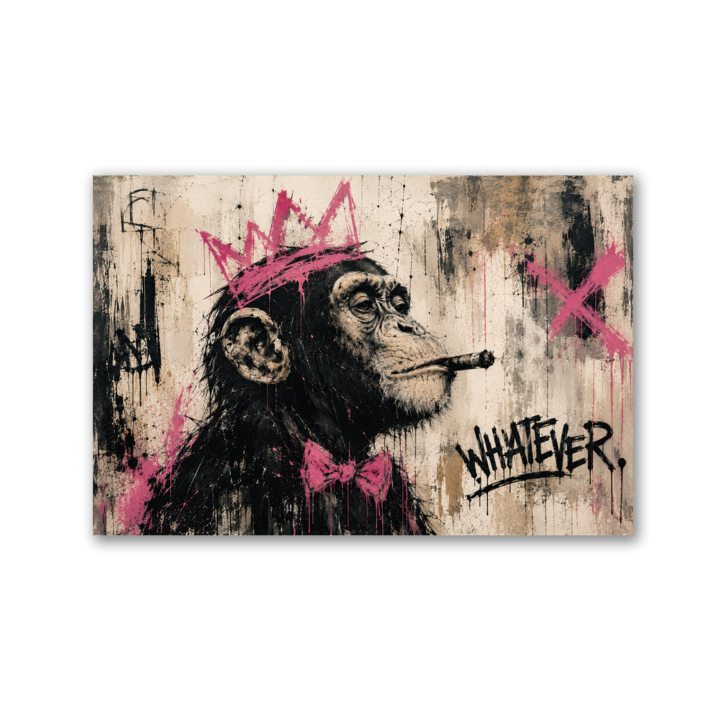 Whatever Chimp x Stencil Streetart by Mark Matthews - Affengeile Bilder