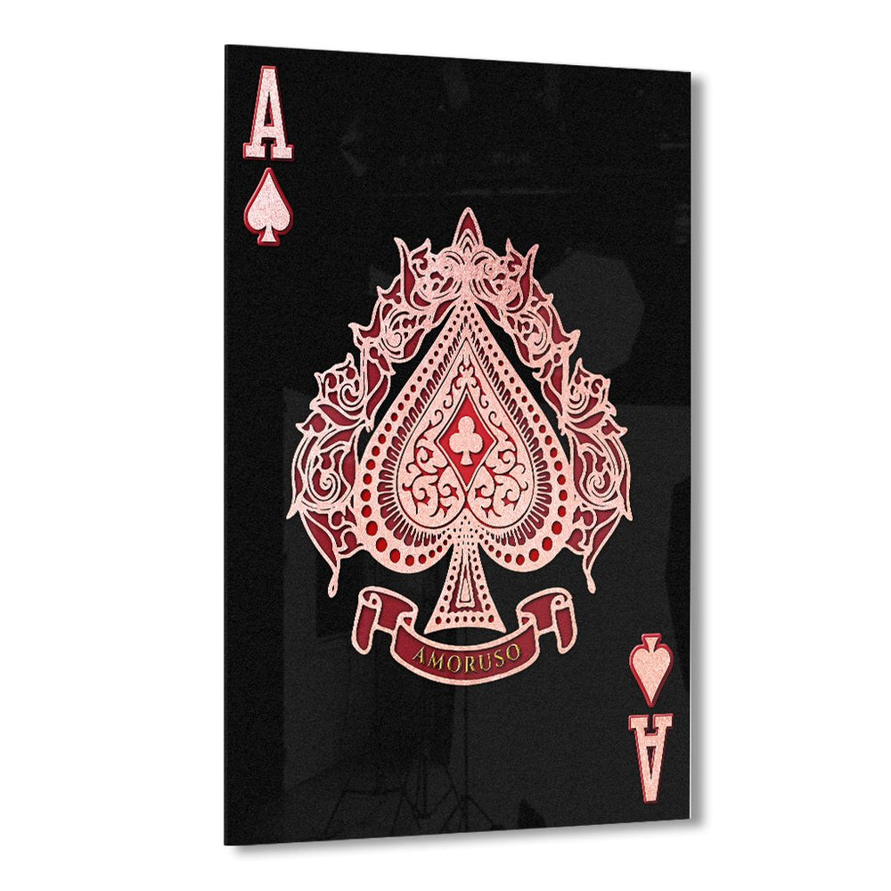 Ace of Spades by Frank Amoruso Rosé auf Acryl - Affengeile Bilder