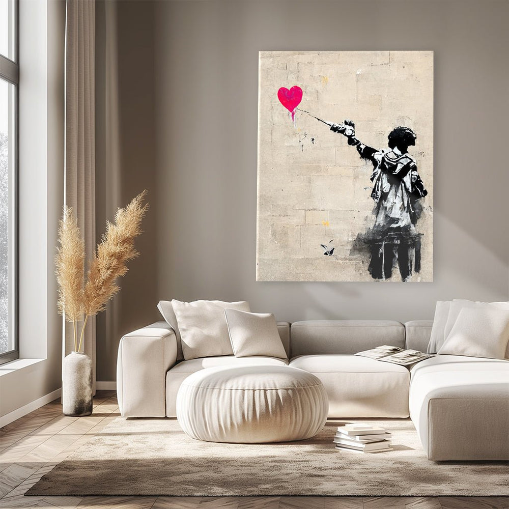 Aim for love x Banksy by Daniel Decker - Affengeile Bilder