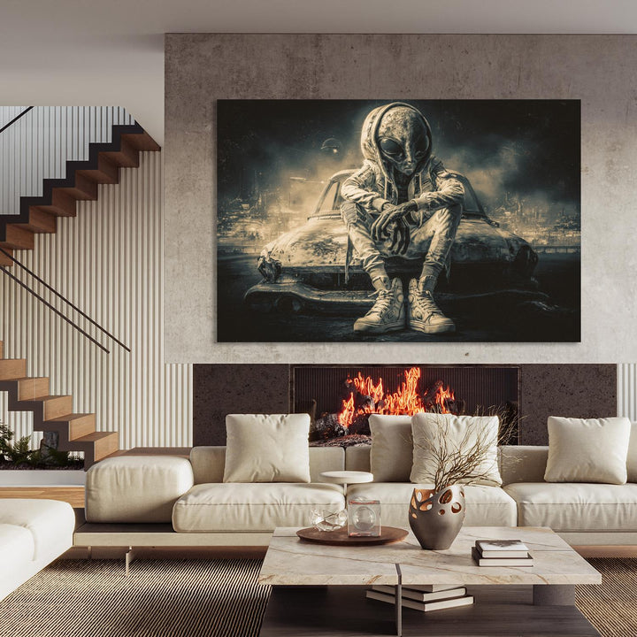 Alien auf Rost-Klassiker II by Catill - Affengeile Bilder
