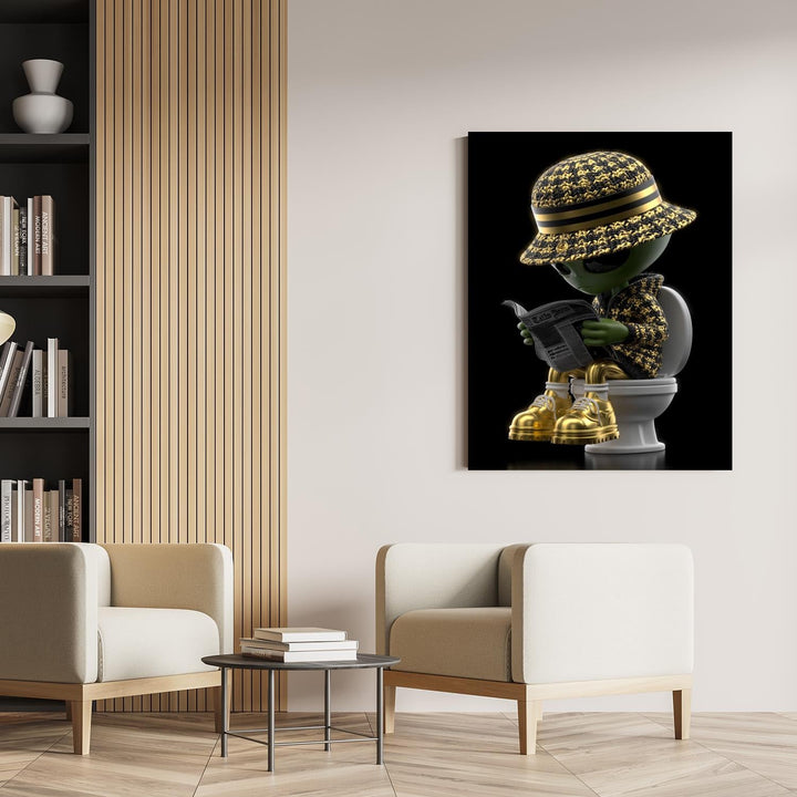 Alien beim Zeitungslesen II by Catill - Affengeile Bilder