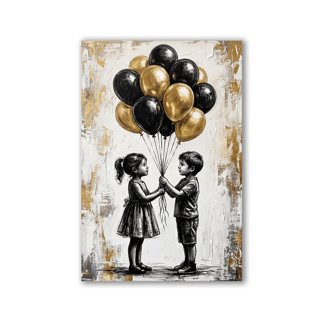 Black and Gold Balloons by Adrian Vieriu - Affengeile Bilder