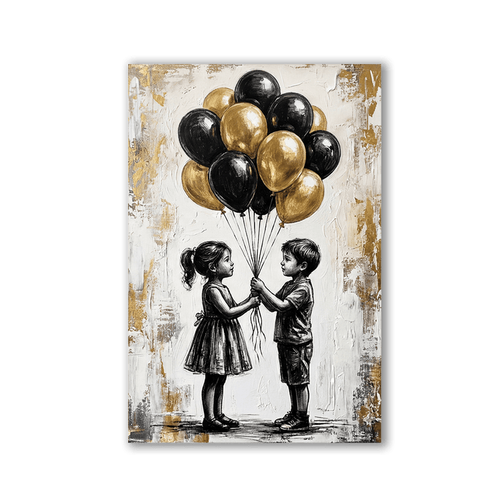 Black and Gold Balloons by Adrian Vieriu - Affengeile Bilder