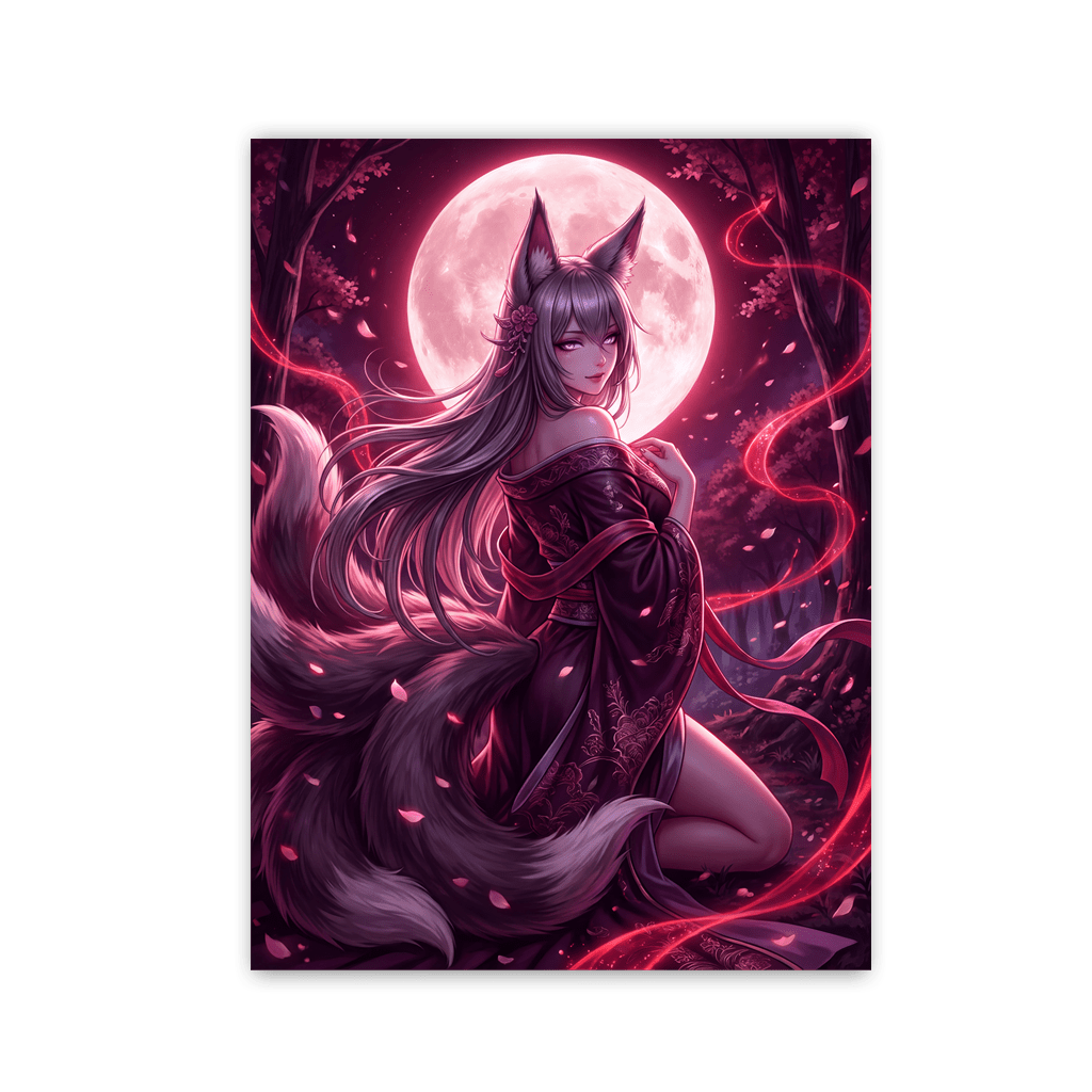 Blood Moon Kitsune by Zenzdesign - Affengeile Bilder
