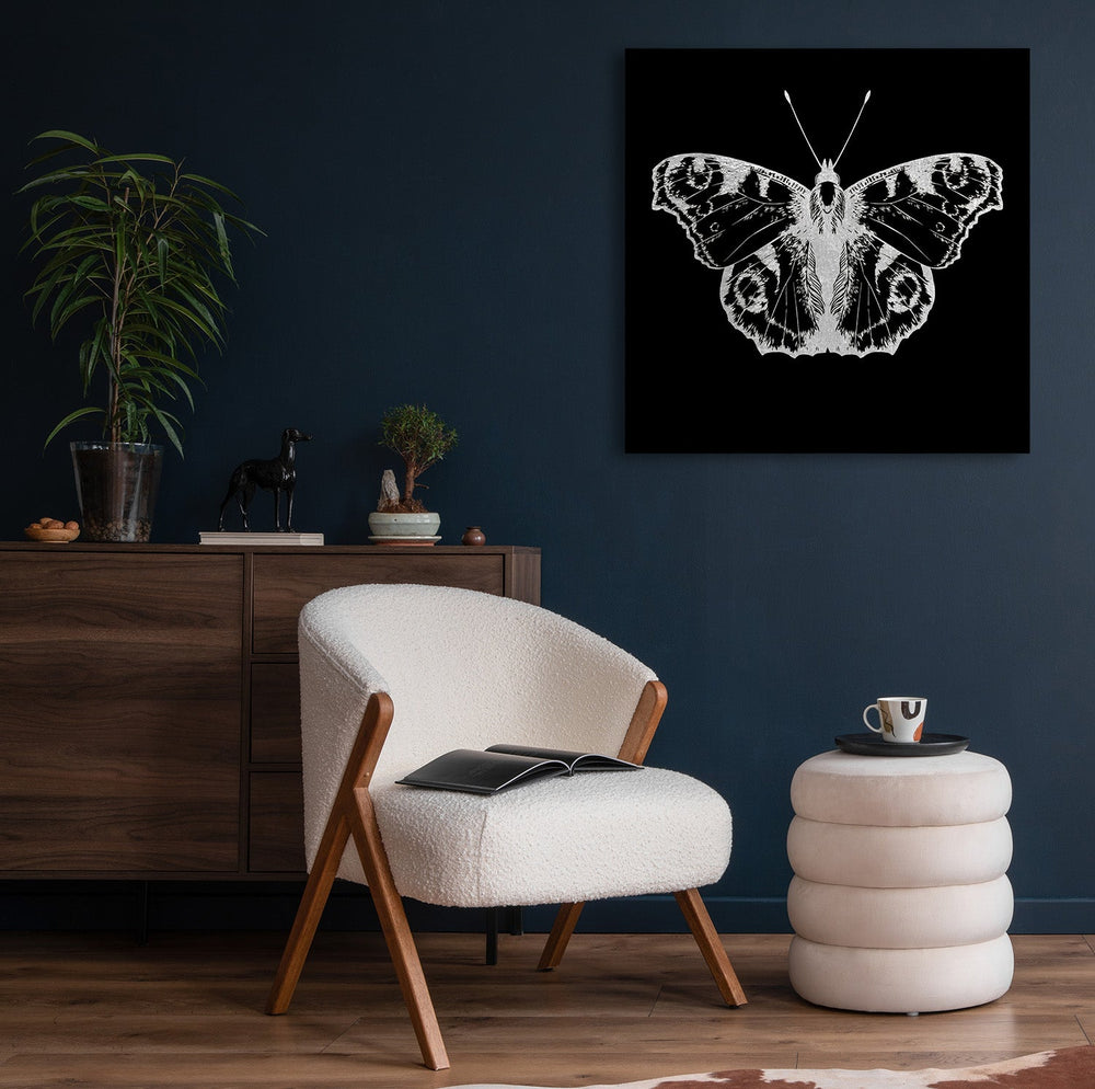 Butterfly Silber auf Acryl - Affengeile Bilder