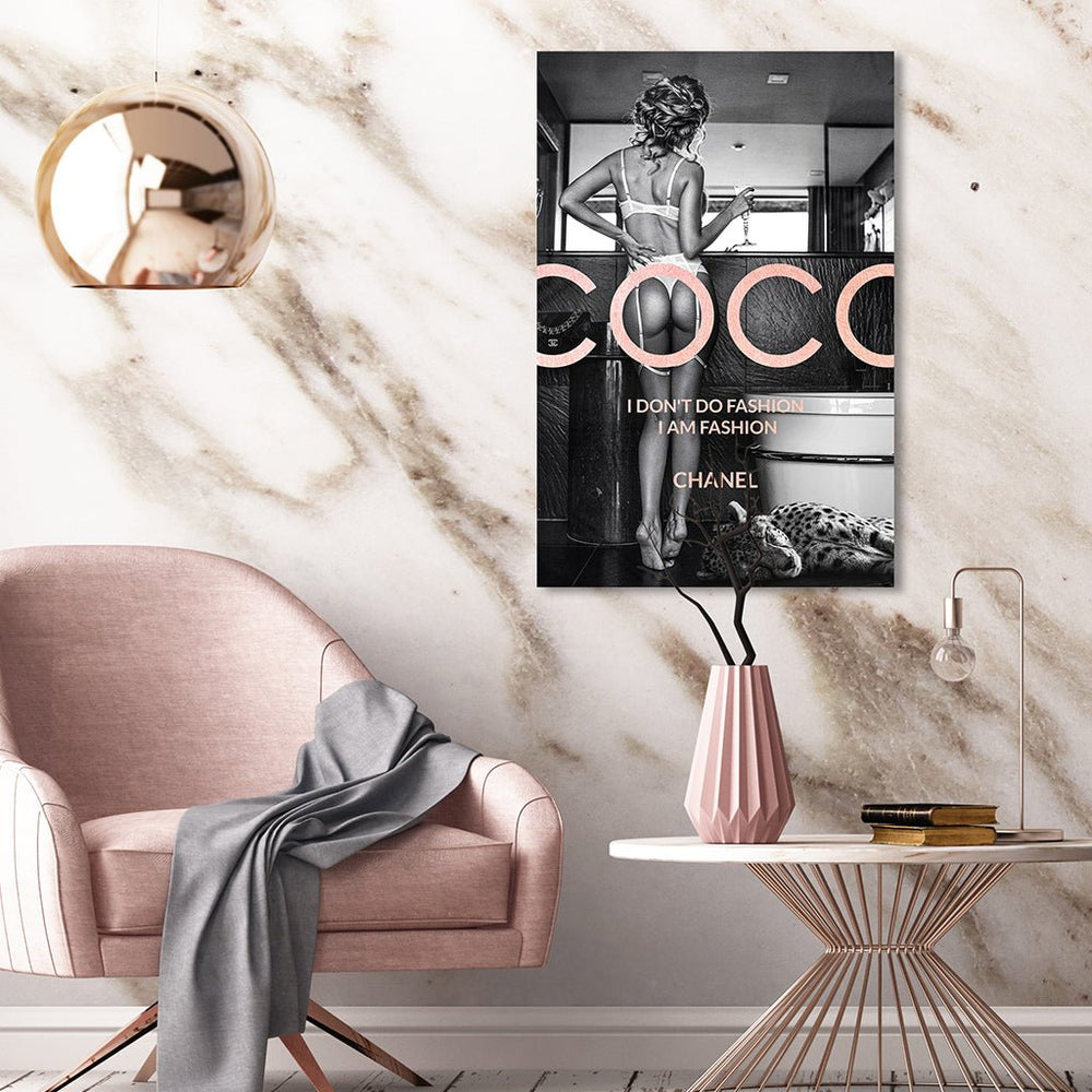 Coco Fashion by Adrian Vieriu Rosé auf Acryl - Affengeile Bilder