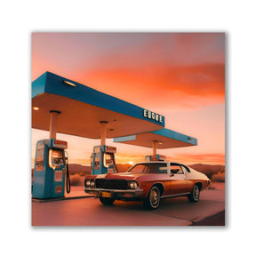 Desert Gas Station No2 by Iconica - Affengeile Bilder