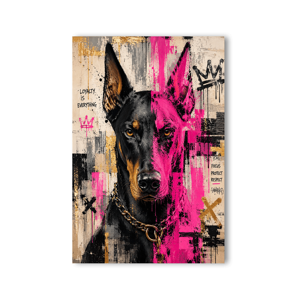 Dobermann x Streetart by Mark Matthews - Affengeile Bilder